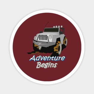 Jeep Adventure Begins Silver Magnet